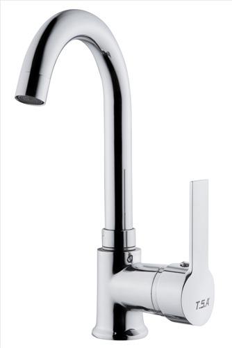 LİNA MİX KUĞU LAVABO BATARYASI PASLANMAZ BORU 